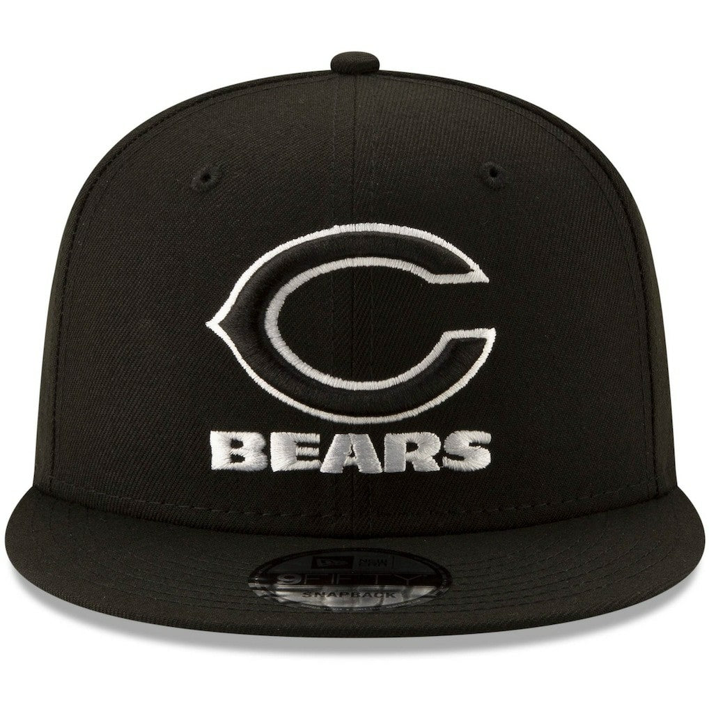 Chicago Bears New Era B-Dub 9FIFTY Adjustable Snapback Hat - Black - NFL