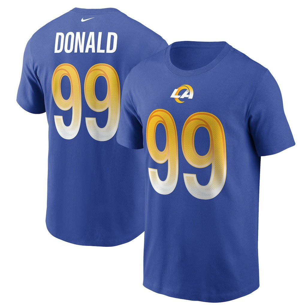 Aaron Donald Los Angeles Rams Name & Number T-Shirt - Royal - Nike
