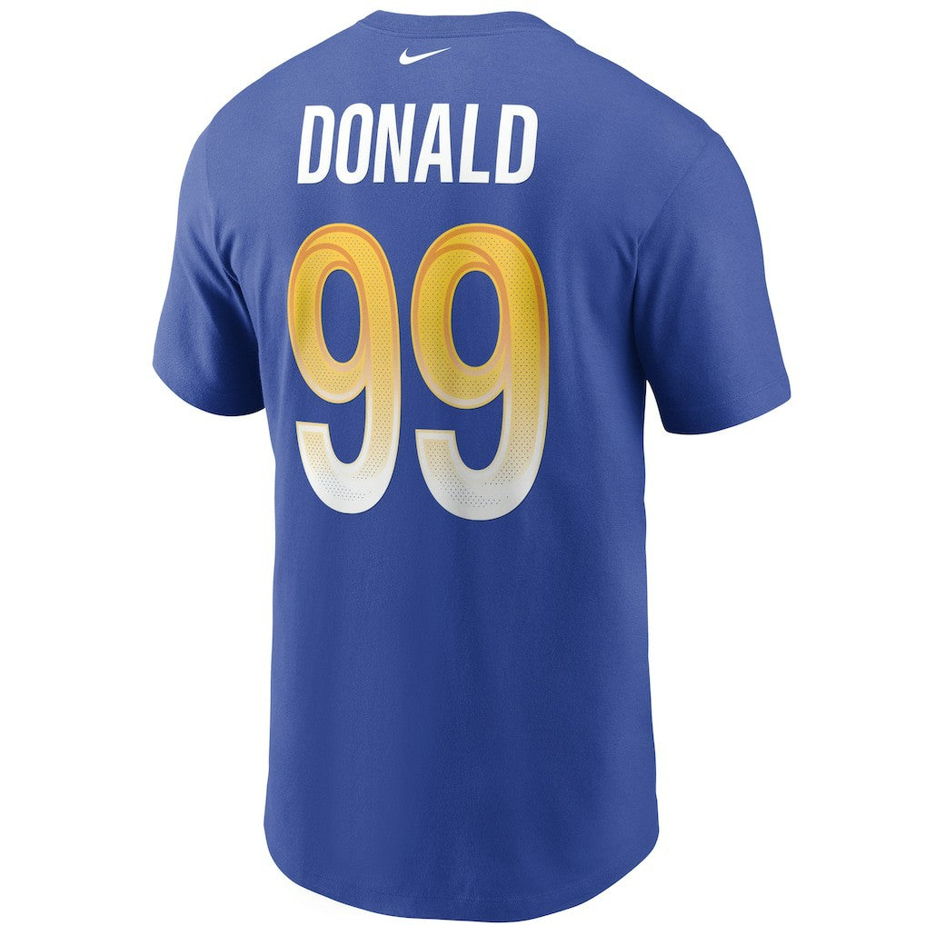 Aaron Donald Los Angeles Rams Name & Number T-Shirt - Royal - Nike