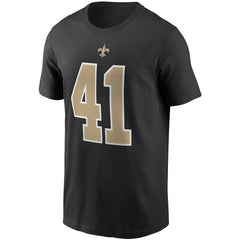 Alvin Kamara New Orleans Saints Name & Number T-Shirt - Black - Nike