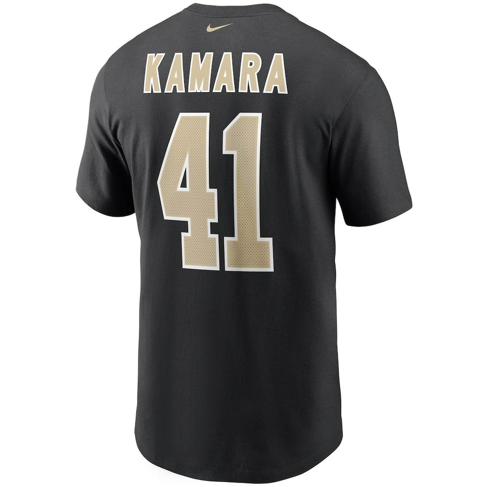 Alvin Kamara New Orleans Saints Name & Number T-Shirt - Black - Nike