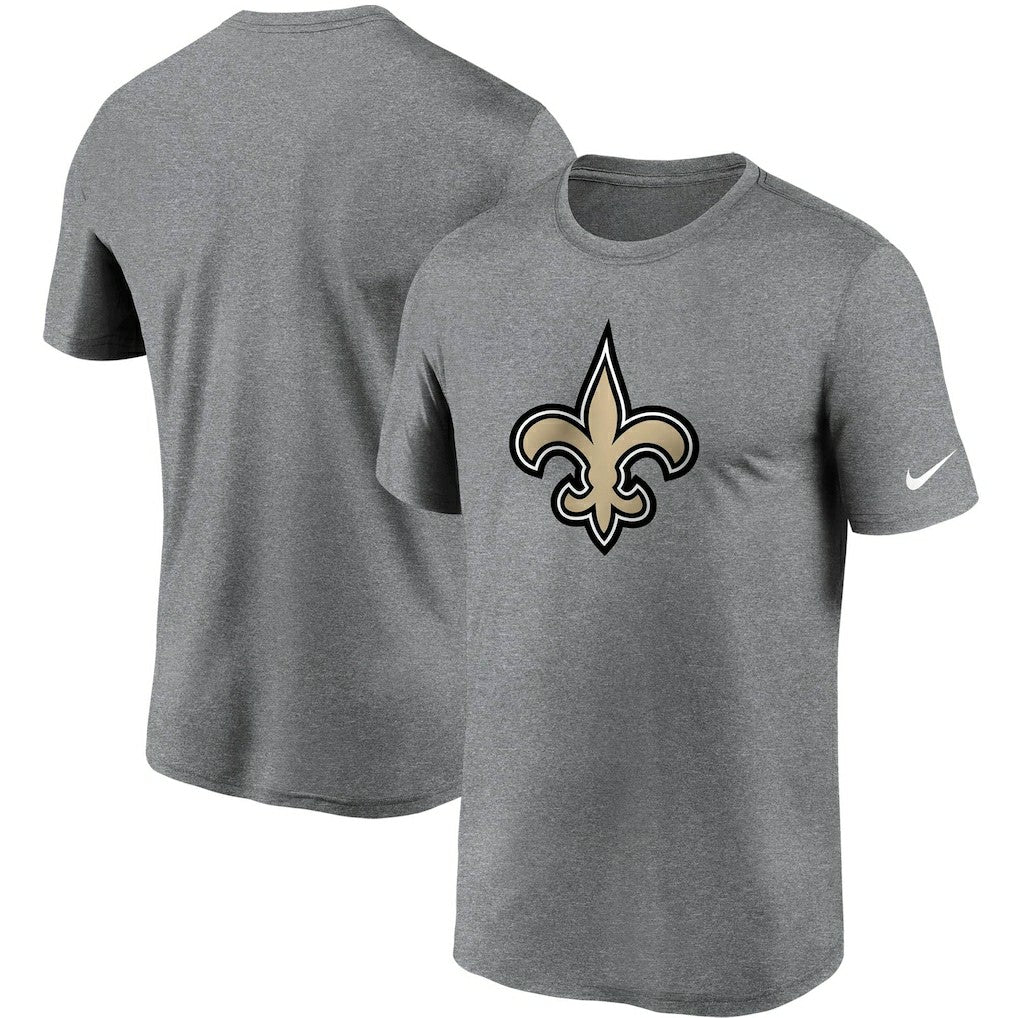 New Orleans Saints Logo Essential Legend Performance T-Shirt - Heathered Charcoal - Nike