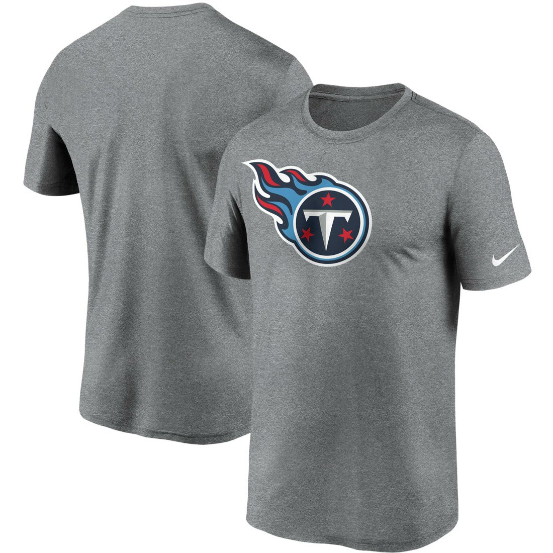 Tennessee Titans Logo Essential Legend Performance T-Shirt - Heathered Charcoal - Nike