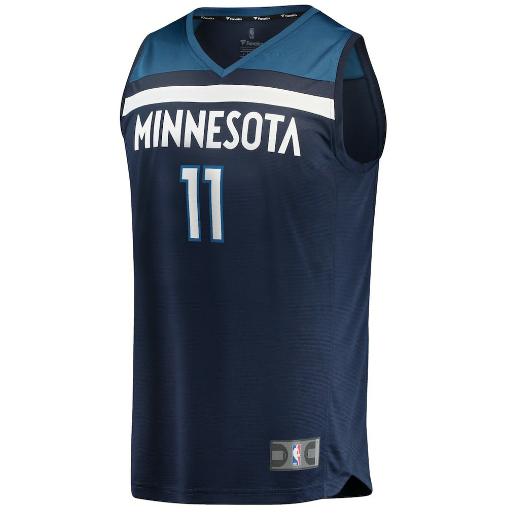 Fanatics Naz Reid Minnesota Timberwolves Fast Break Replica Jersey Navy Icon Edition