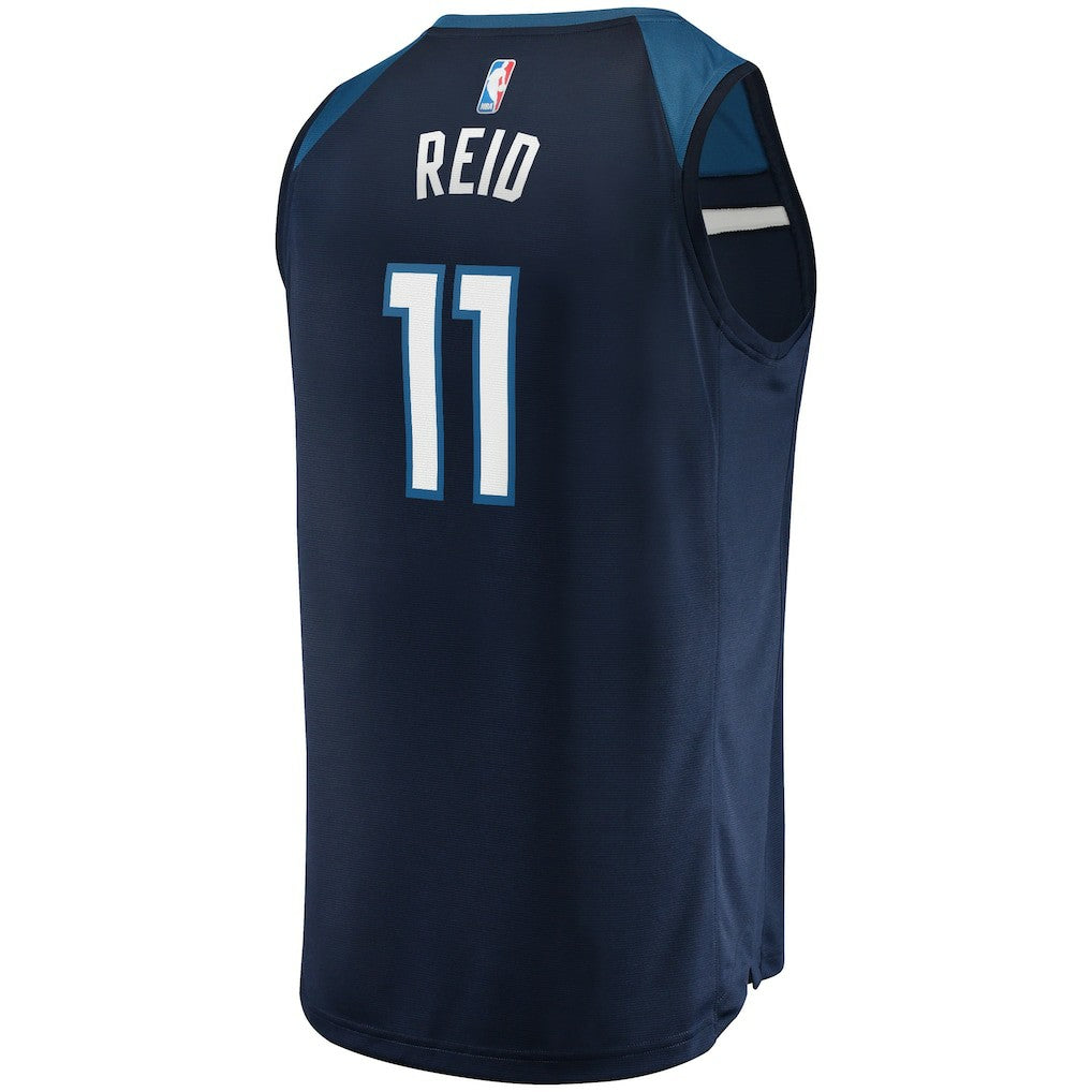 Fanatics Naz Reid Minnesota Timberwolves Fast Break Replica Jersey Navy Icon Edition