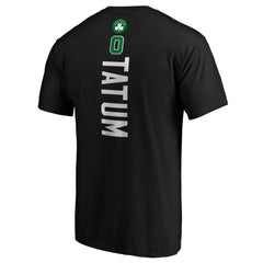 Jayson Tatum Boston Celtics Team Playmaker Name & Number T-Shirt Black