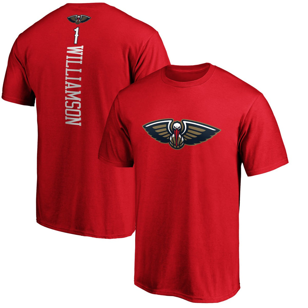 Zion Williamson New Orleans Pelicans Playmaker Name & Number Team T-Shirt Red
