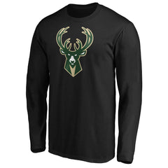 Giannis Antetokounmpo Milwaukee Bucks Playmaker Name & Number Long Sleeve T-Shirt Black