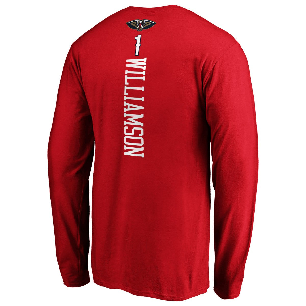 Zion Williamson New Orleans Pelicans Playmaker Name & Number Long Sleeve T-Shirt Red