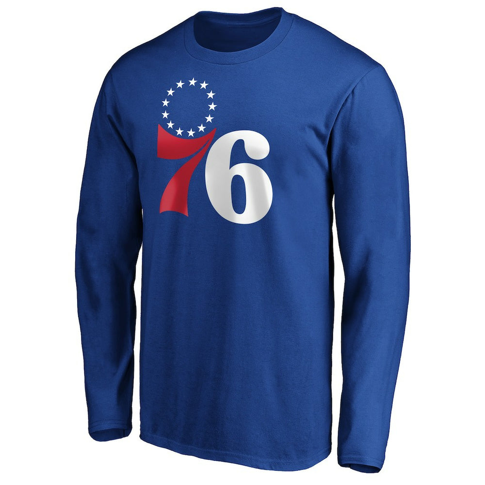 Joel Embiid Philadelphia 76ers Playmaker Name & Number Long Sleeve T-Shirt Royal