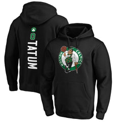 Jayson Tatum Boston Celtics Playmaker Name & Number Pullover Hoodie Black