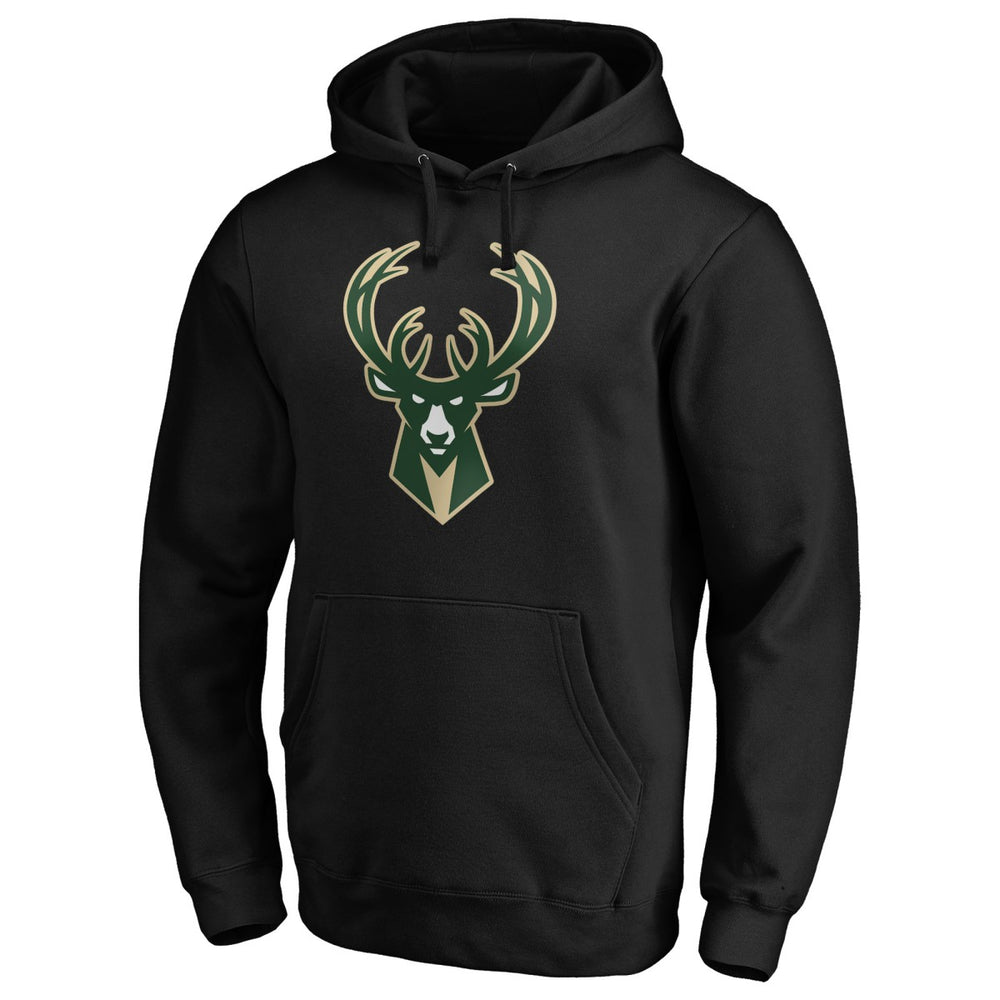 Giannis Antetokounmpo Milwaukee Bucks Playmaker Name & Number Pullover Hoodie Black
