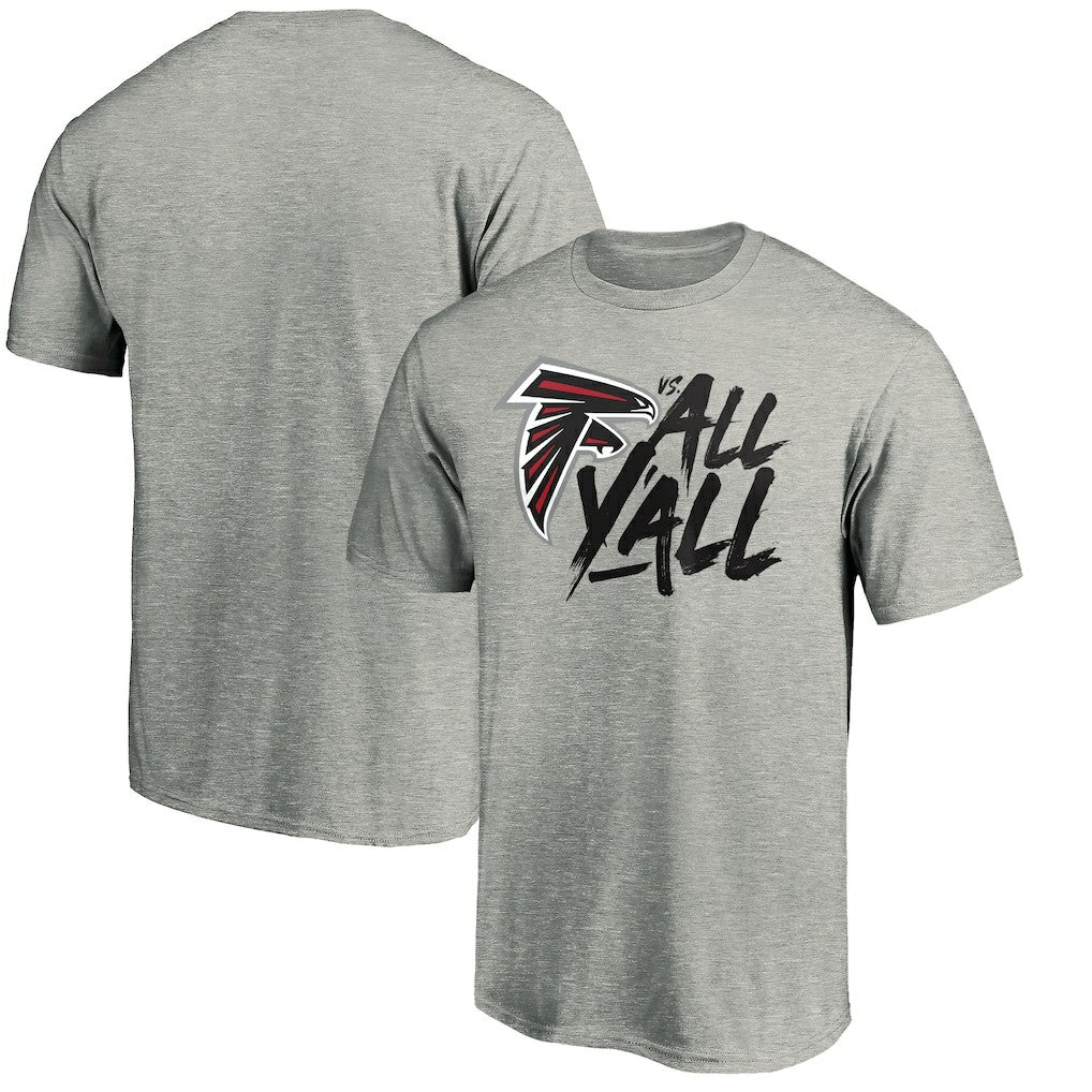 Atlanta Falcons Falcons vs. All Y'all T-Shirt - Heather Gray - NFL