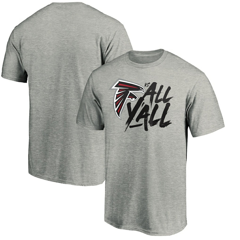 Atlanta Falcons Falcons vs. All Y'all T-Shirt - Heather Gray - NFL