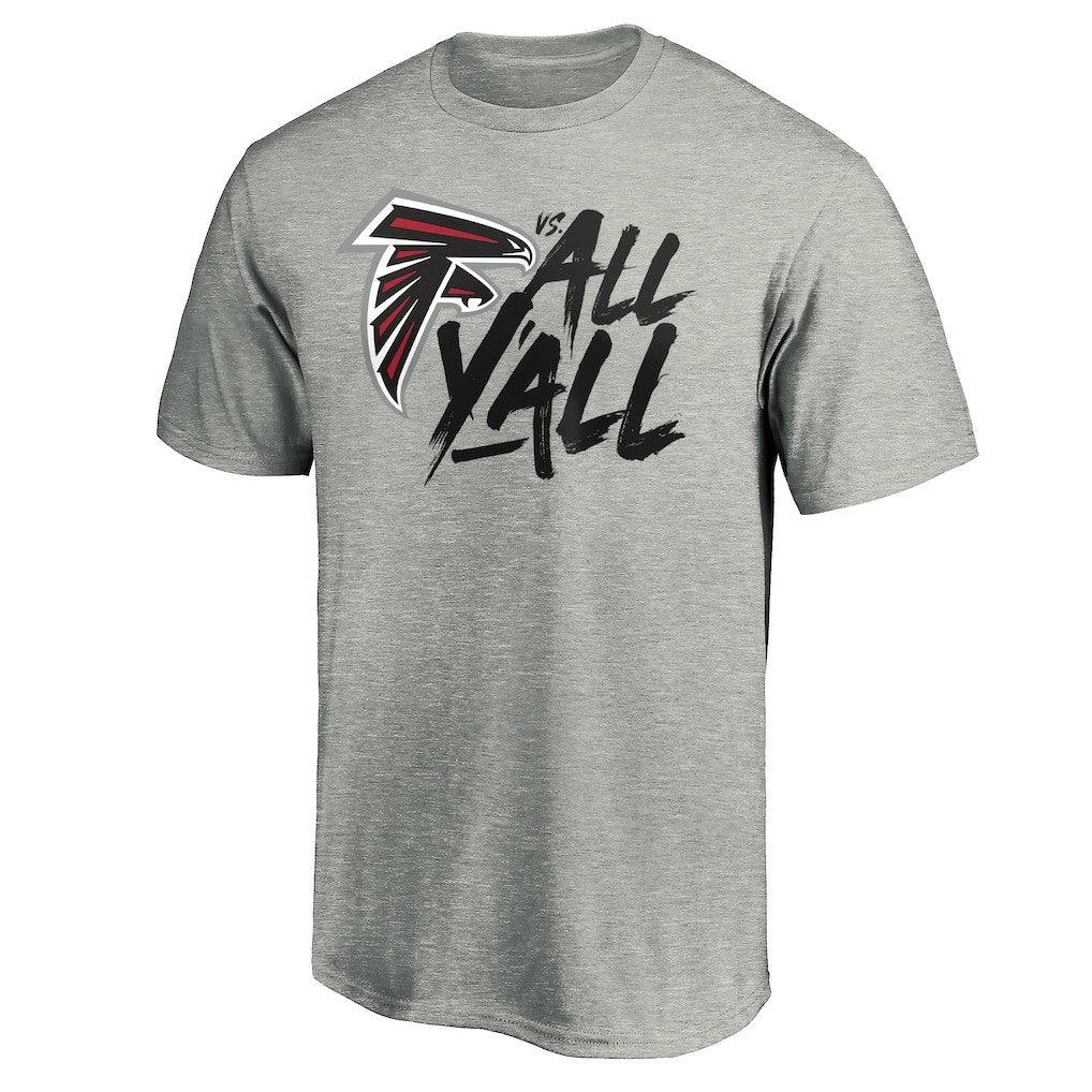 Atlanta Falcons Falcons vs. All Y'all T-Shirt - Heather Gray - NFL