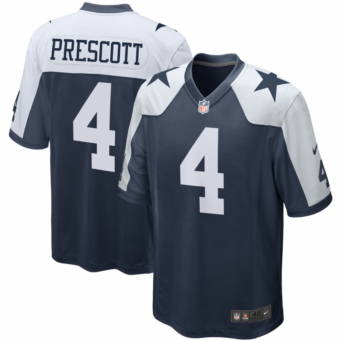 Dak Prescott Dallas Cowboys Alternate Game Team Jersey - Navy - Nike
