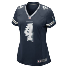Dak Prescott Dallas Cowboys Women's Game Team Jersey - Navy - Nike