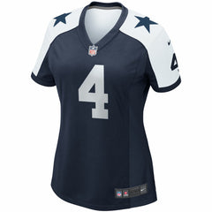 Dak Prescott Dallas Cowboys Women's Alternate Game Team Jersey - Navy - Nike