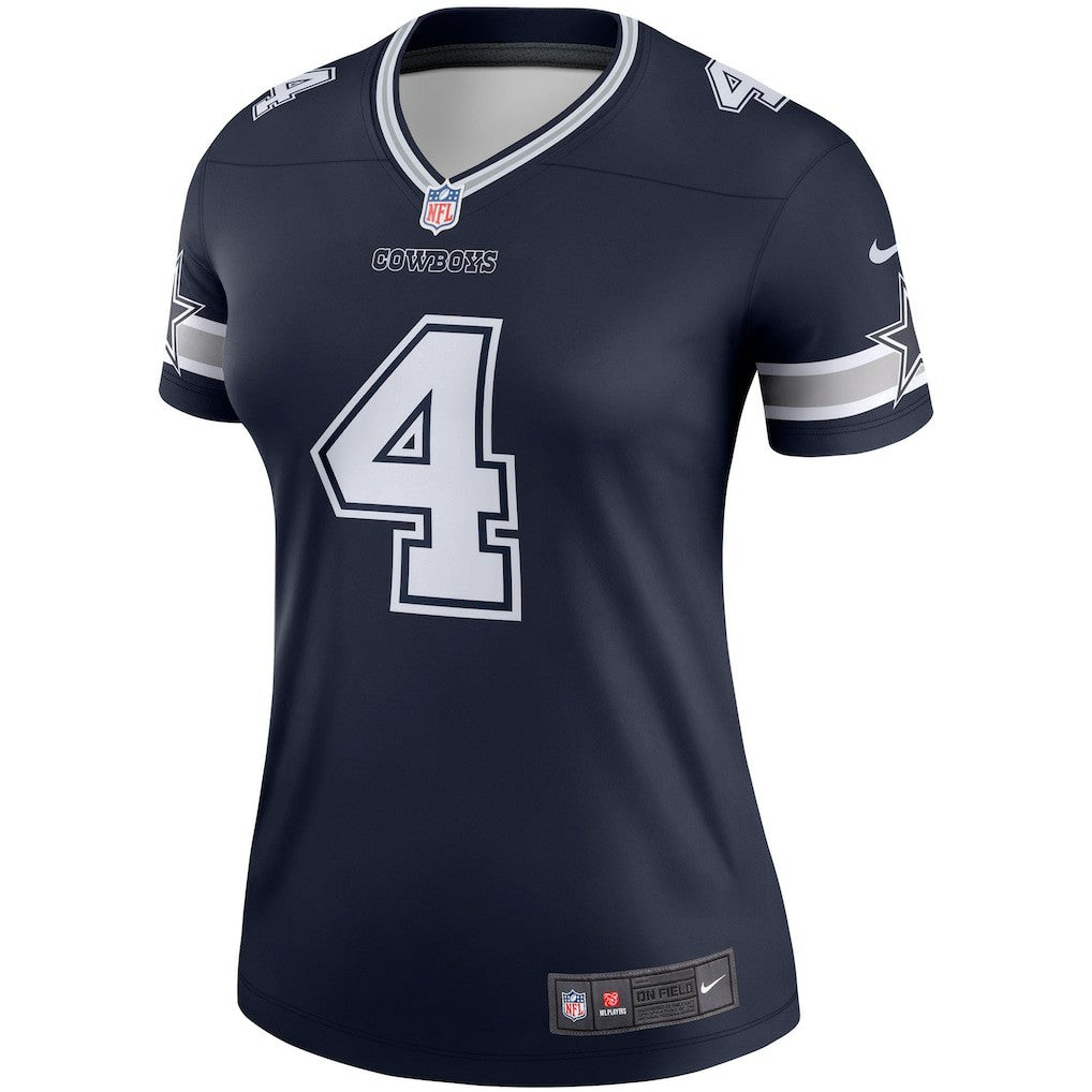 Dak Prescott Dallas Cowboys Women's Legend Player Performance Top - Navy - Nike