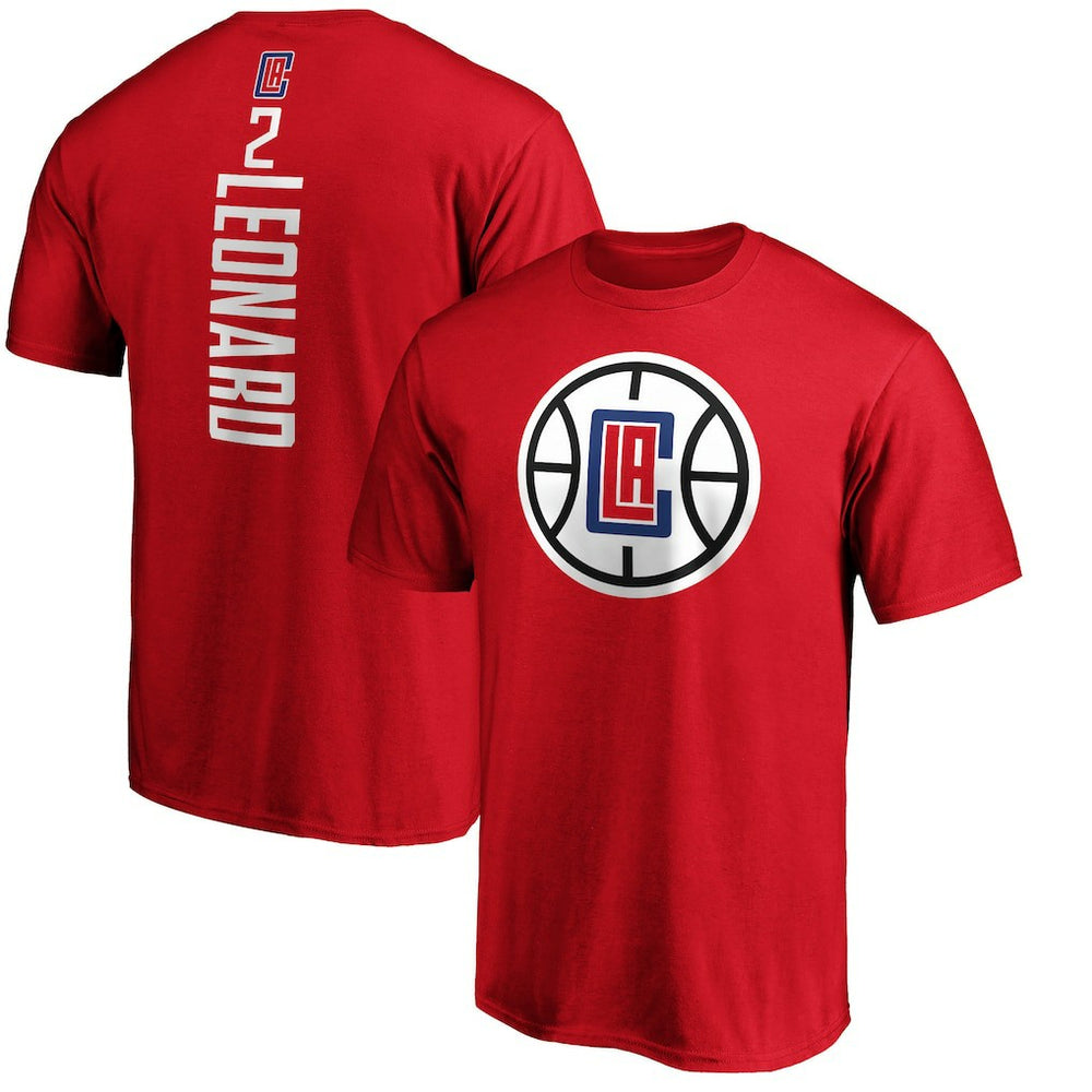 Fanatics Kawhi Leonard LA Clippers Team Playmaker Name & Number T-Shirt Red