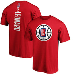 Fanatics Kawhi Leonard LA Clippers Team Playmaker Name & Number T-Shirt Red