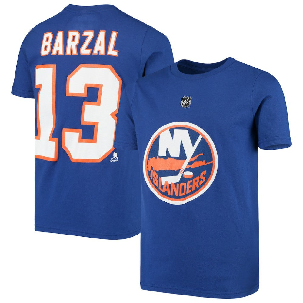 Mathew Barzal New York Islanders Youth Player Name & Number T-Shirt - Royal | NHL on sale