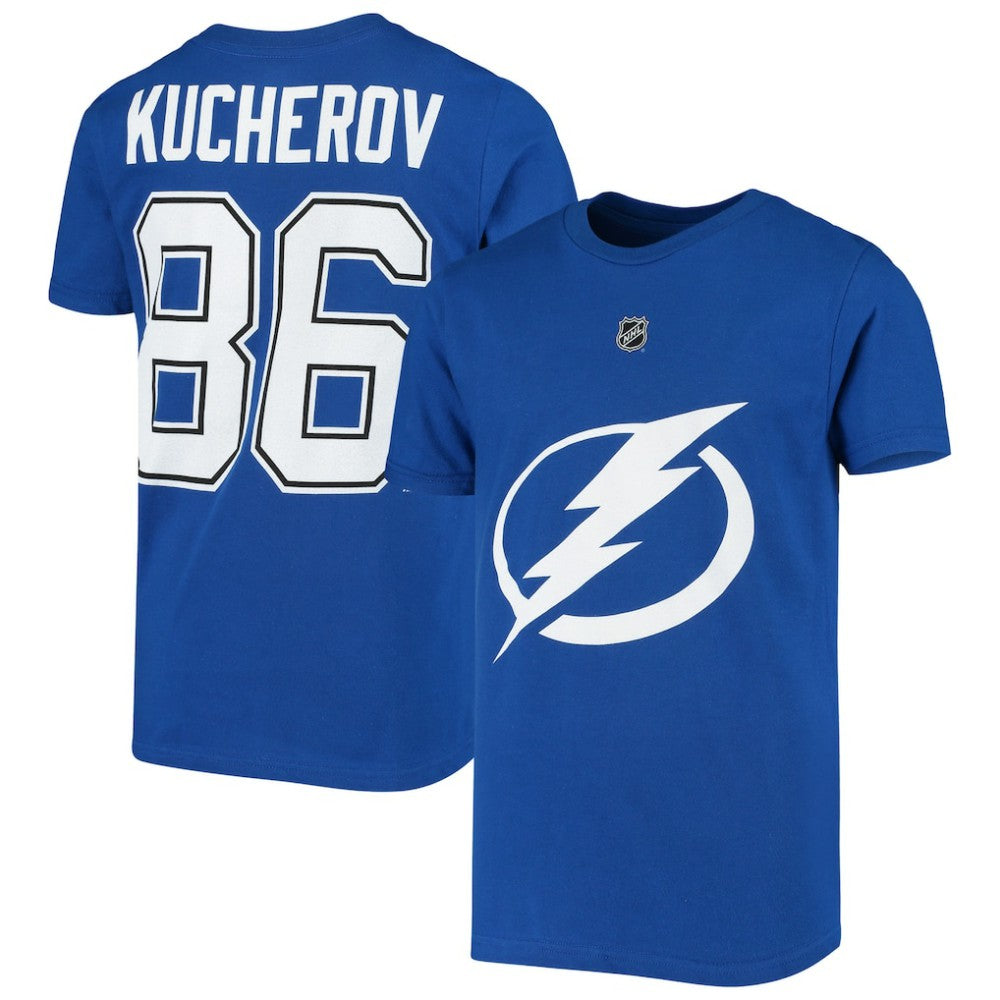 Nikita Kucherov Tampa Bay Lightning Youth Player Name & Number T-Shirt - Royal | NHL near me