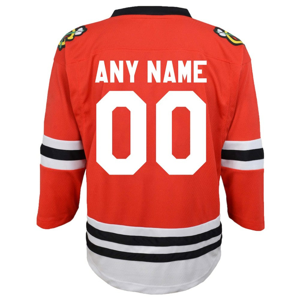 Chicago Blackhawks Youth Replica Custom Jersey - Red | NHL near me