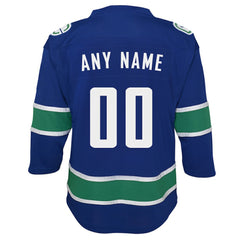 Vancouver Canucks Youth Replica Custom Jersey - Blue | NHL online