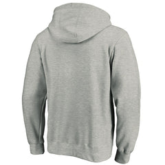 Fanatics Dallas Mavericks Team Primary Logo Fitted Pullover Hoodie Heather Gray