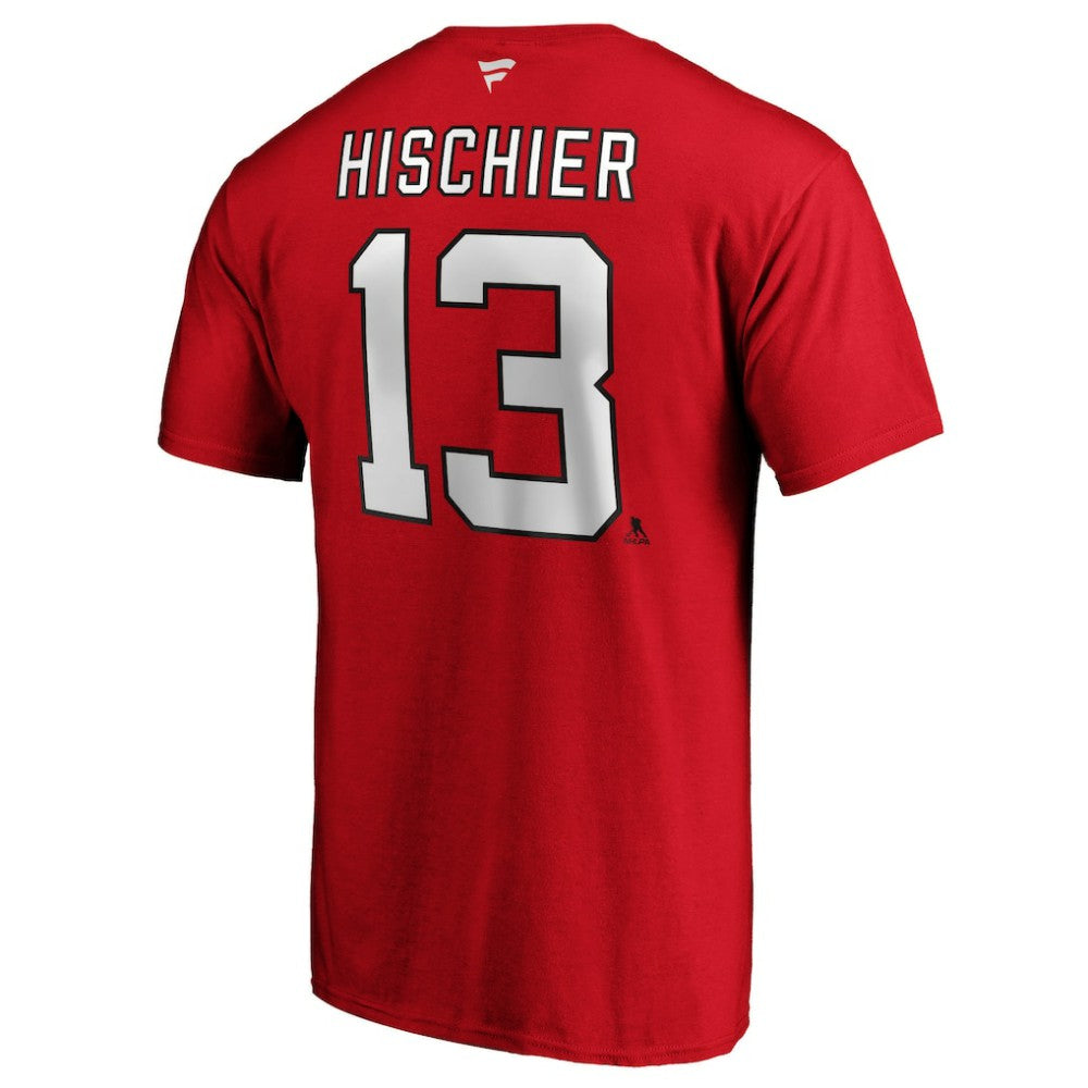 Nico Hischier New Jersey Devils Fanatics Authentic Stack Player Name & Number T-Shirt - Red | Fanatics Clearance