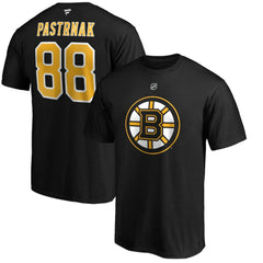 David Pastrnak Boston Bruins Fanatics Authentic Stack Player Name & Number T-Shirt - Black | Fanatics online