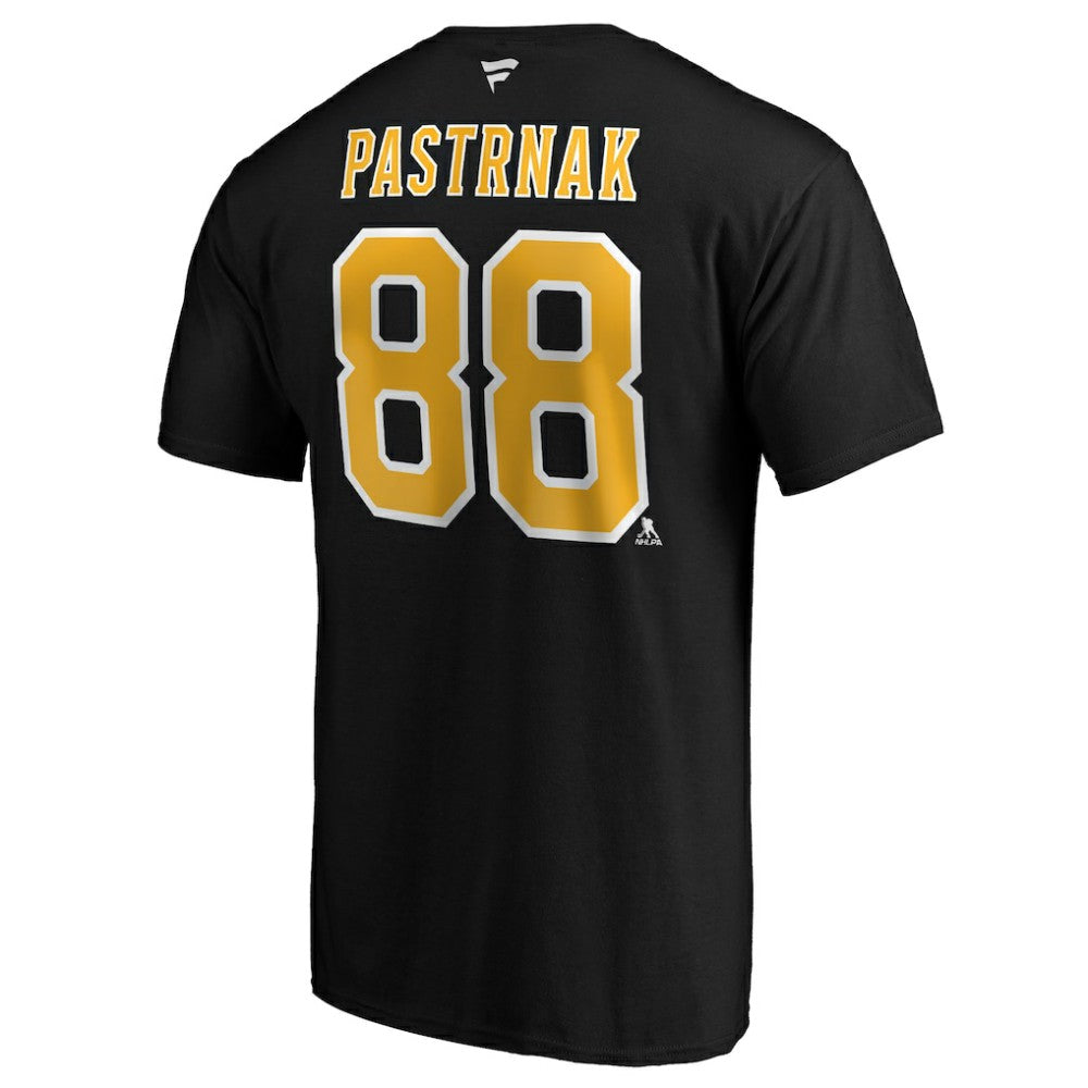 David Pastrnak Boston Bruins Fanatics Authentic Stack Player Name & Number T-Shirt - Black | Fanatics online