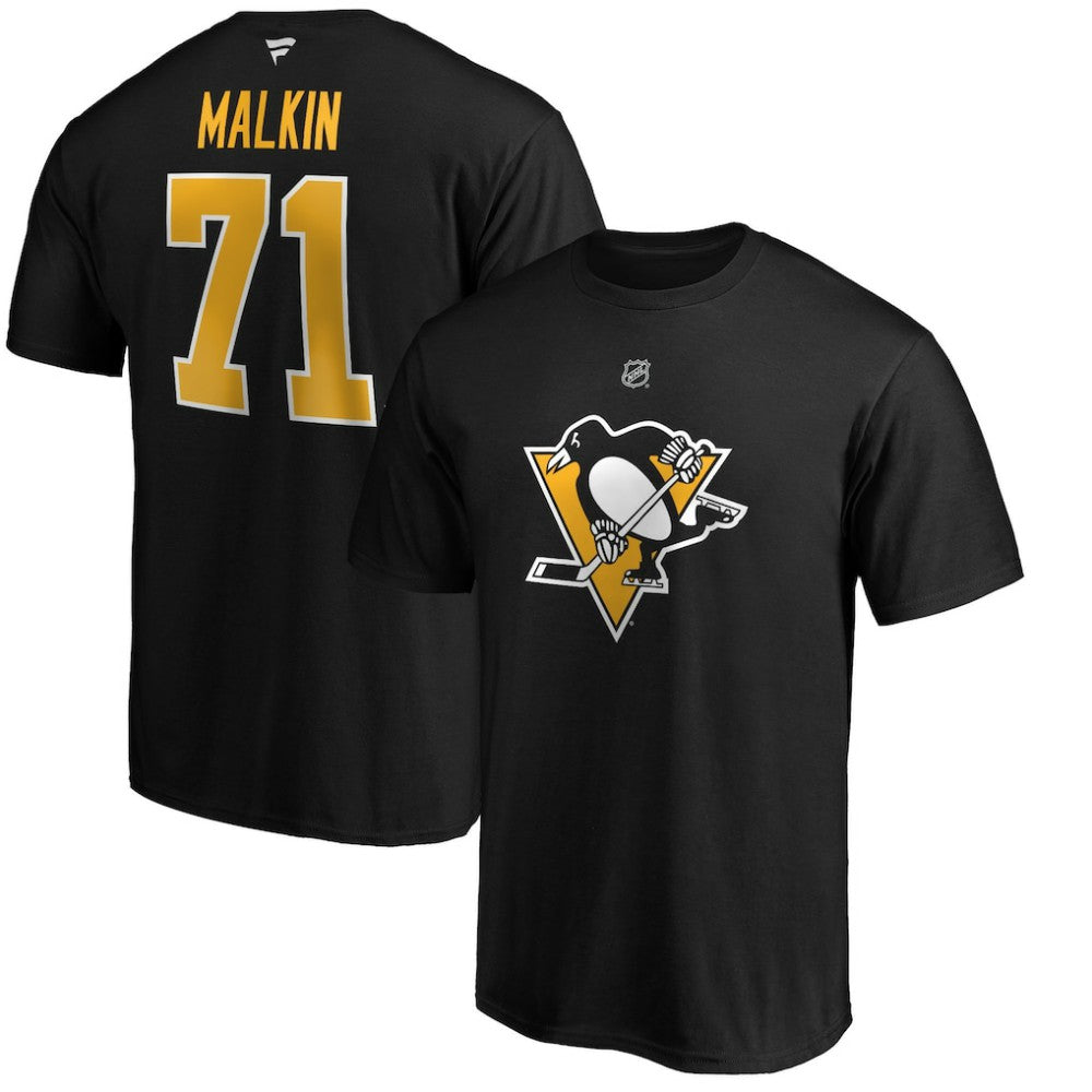 Evgeni Malkin Pittsburgh Penguins Fanatics Authentic Stack Player Name & Number T-Shirt - Black | Fanatics Clearance