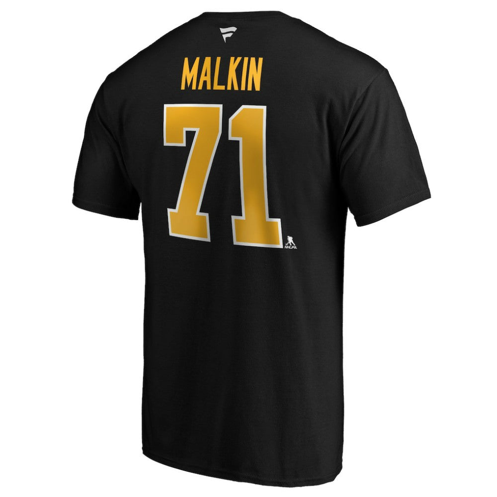 Evgeni Malkin Pittsburgh Penguins Fanatics Authentic Stack Player Name & Number T-Shirt - Black | Fanatics Clearance