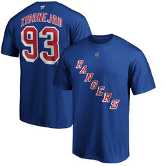 Mika Zibanejad New York Rangers Fanatics Authentic Stack Player Name & Number T-Shirt - Blue | Fanatics Clearance
