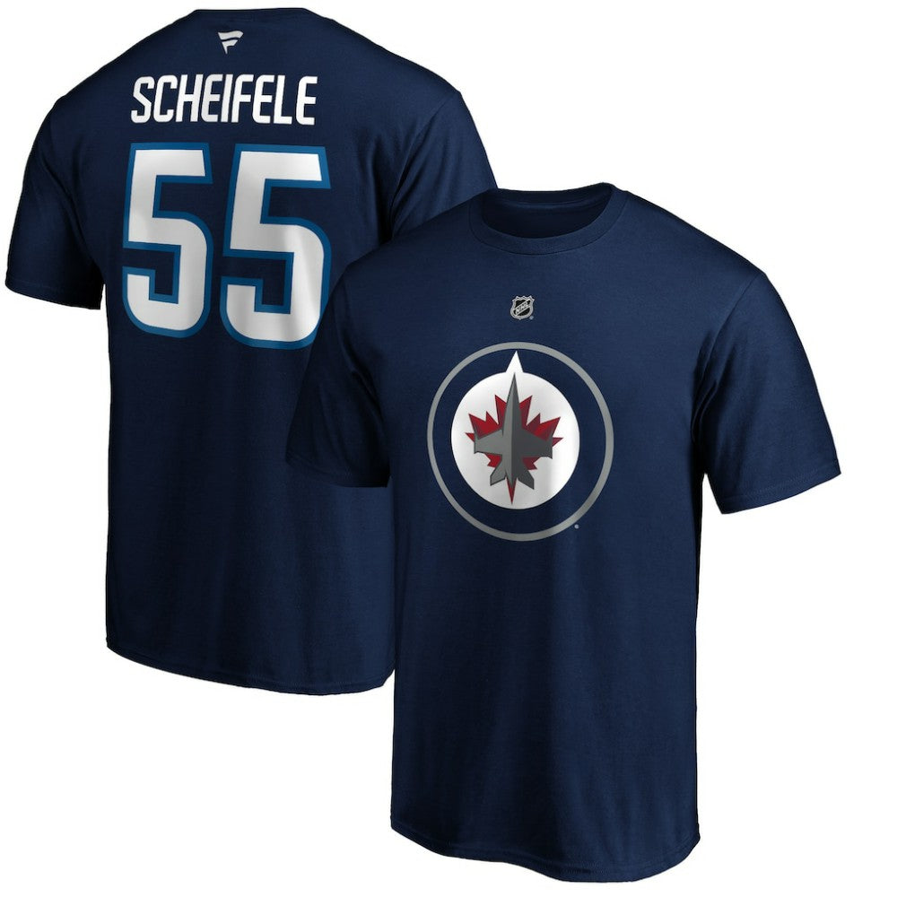 Mark Scheifele Winnipeg Jets Fanatics Authentic Stack Name & Number Team T-Shirt - Navy | Fanatics near me