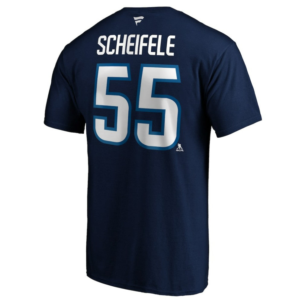 Mark Scheifele Winnipeg Jets Fanatics Authentic Stack Name & Number Team T-Shirt - Navy | Fanatics near me