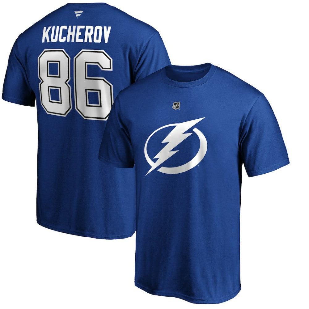 Nikita Kucherov Tampa Bay Lightning Fanatics Authentic Stack Player Name & Number T-Shirt - Blue | Fanatics Clearance