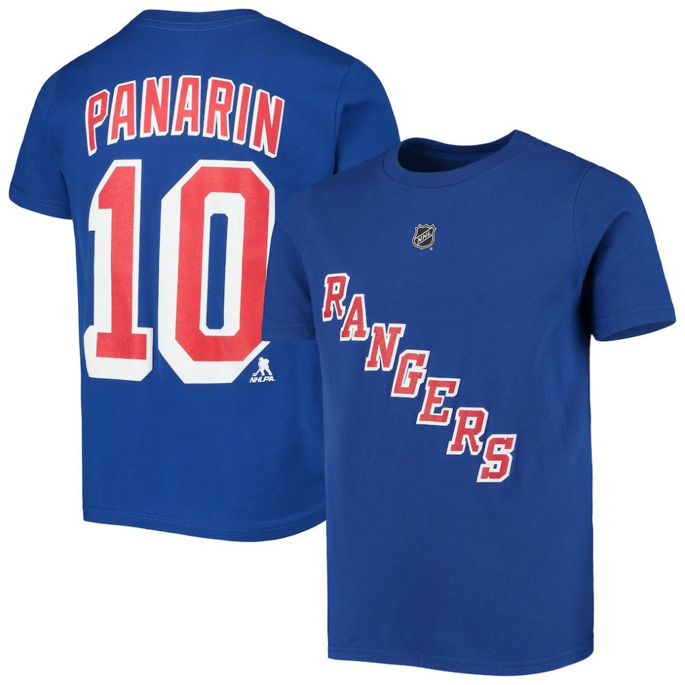 Artemi Panarin New York Rangers Youth Player Name & Number T-Shirt - Blue | NHL Lifestyle