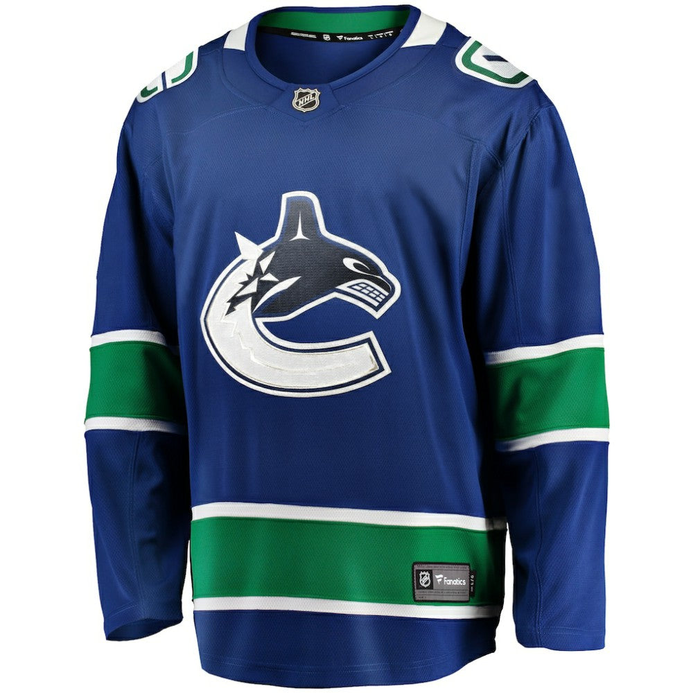 Vancouver Canucks Fanatics Home Team Breakaway Jersey - Blue | Fanatics on sale
