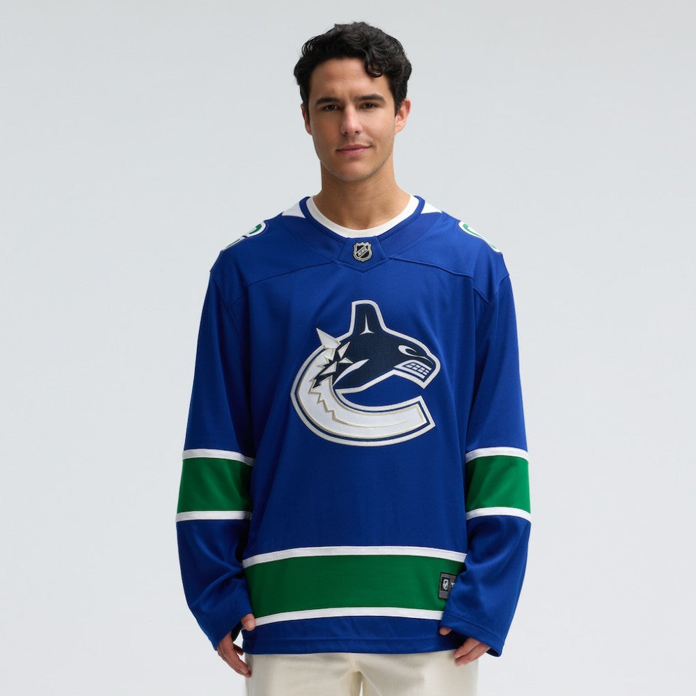 Vancouver Canucks Fanatics Home Team Breakaway Jersey - Blue | Fanatics on sale