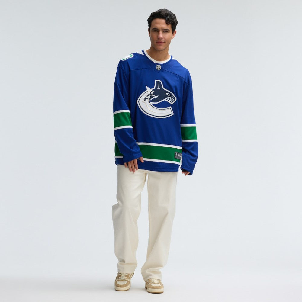 Vancouver Canucks Fanatics Home Team Breakaway Jersey - Blue | Fanatics on sale