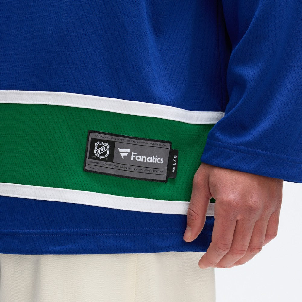 Vancouver Canucks Fanatics Home Team Breakaway Jersey - Blue | Fanatics on sale