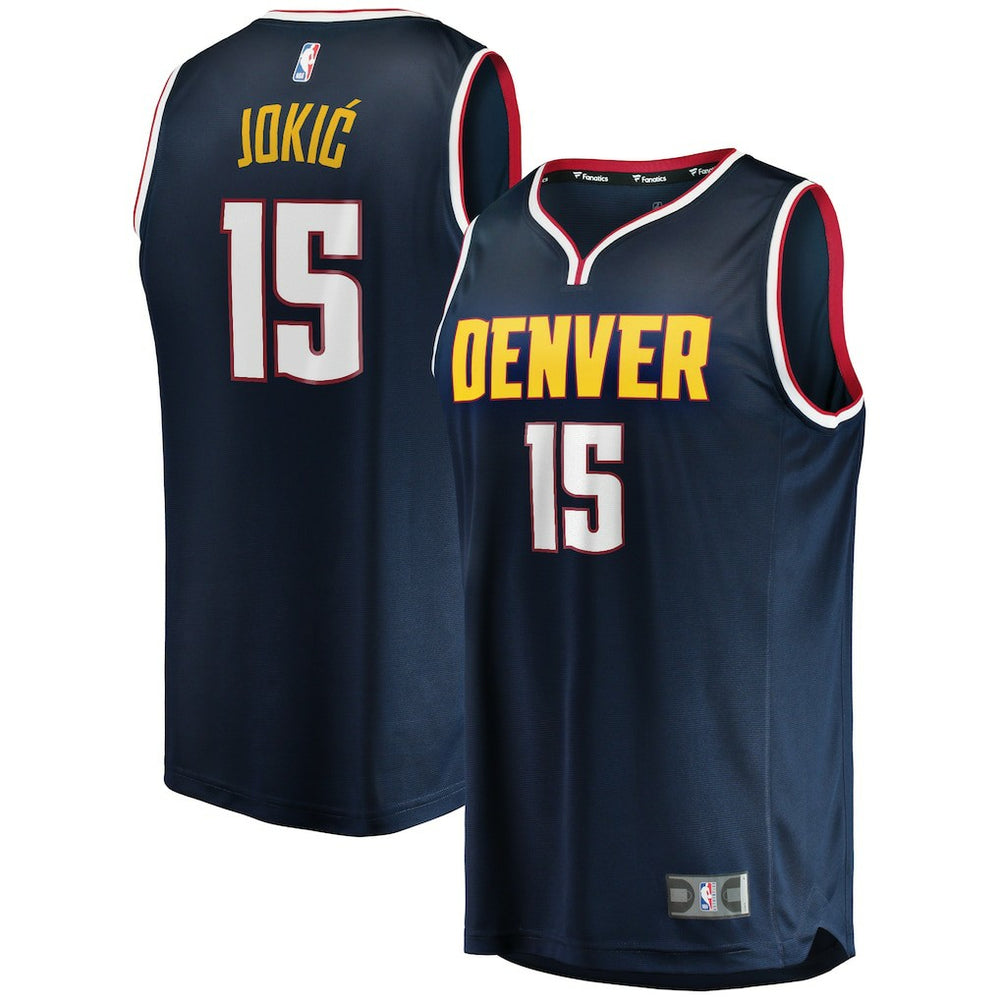 Fanatics Nikola Jokic Denver Nuggets Fast Break Player Jersey Icon Editi- Navy