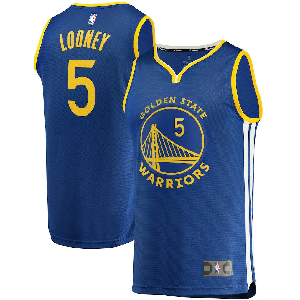 Fanatics Kevon Looney Golden State Warriors Fast Break Replica Player Team Jersey Icon Editi- Royal