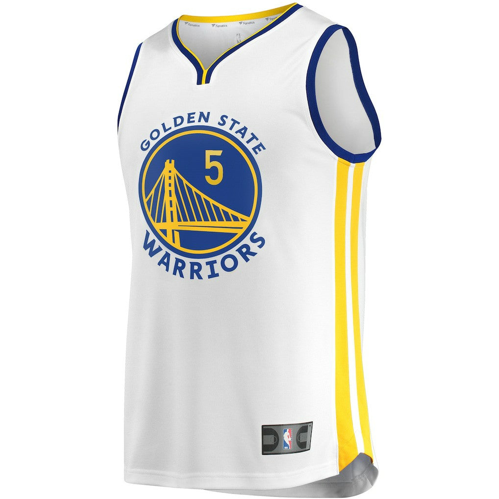 Fanatics Kevon Looney Golden State Warriors Fast Break Player Replica Jersey Association Editi- White