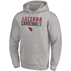 Arizona Cardinals Fade Out Fitted Pullover Hoodie - Heather Gray - Fanatics