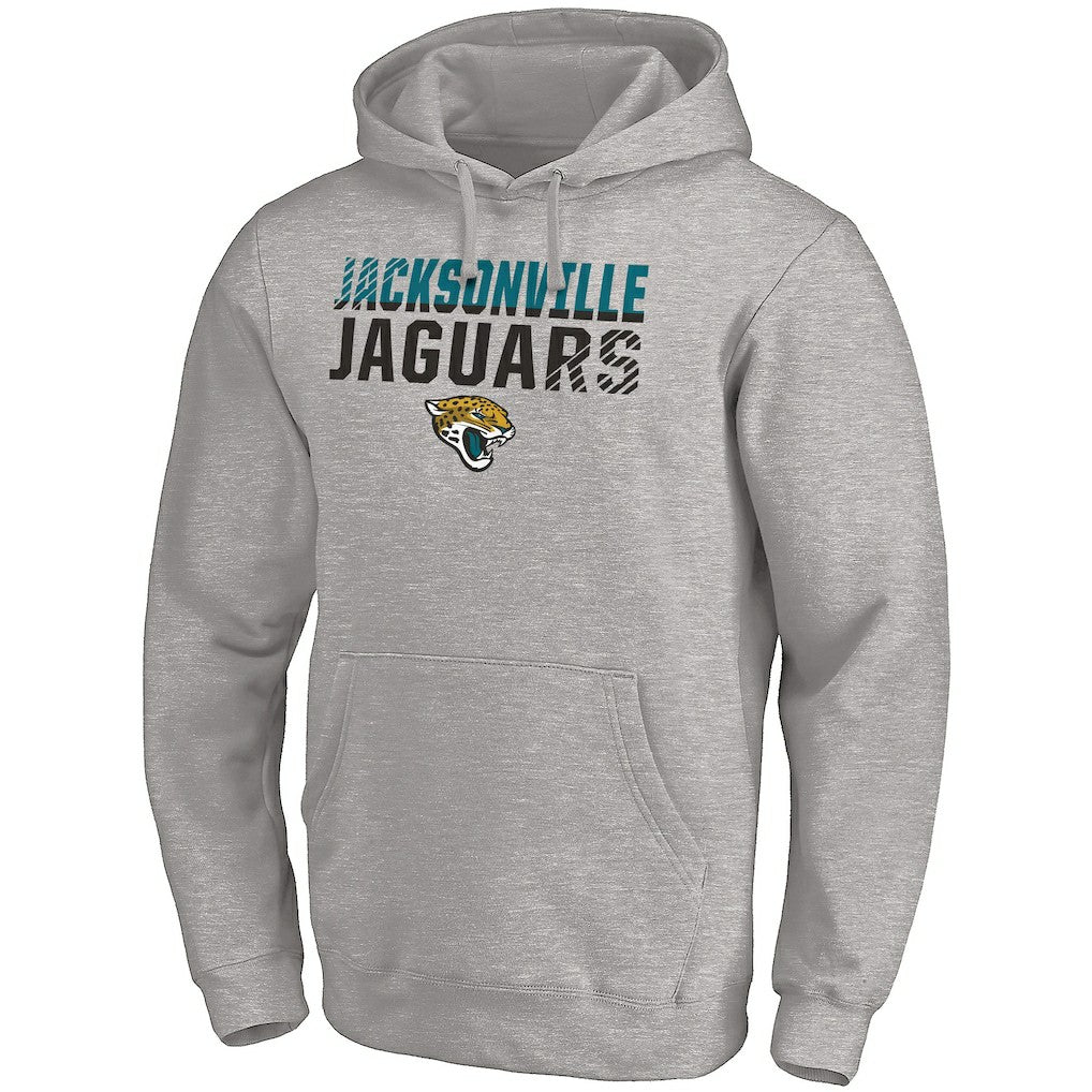 Jacksonville Jaguars Fade Out Fitted Pullover Hoodie - Heather Gray - Fanatics