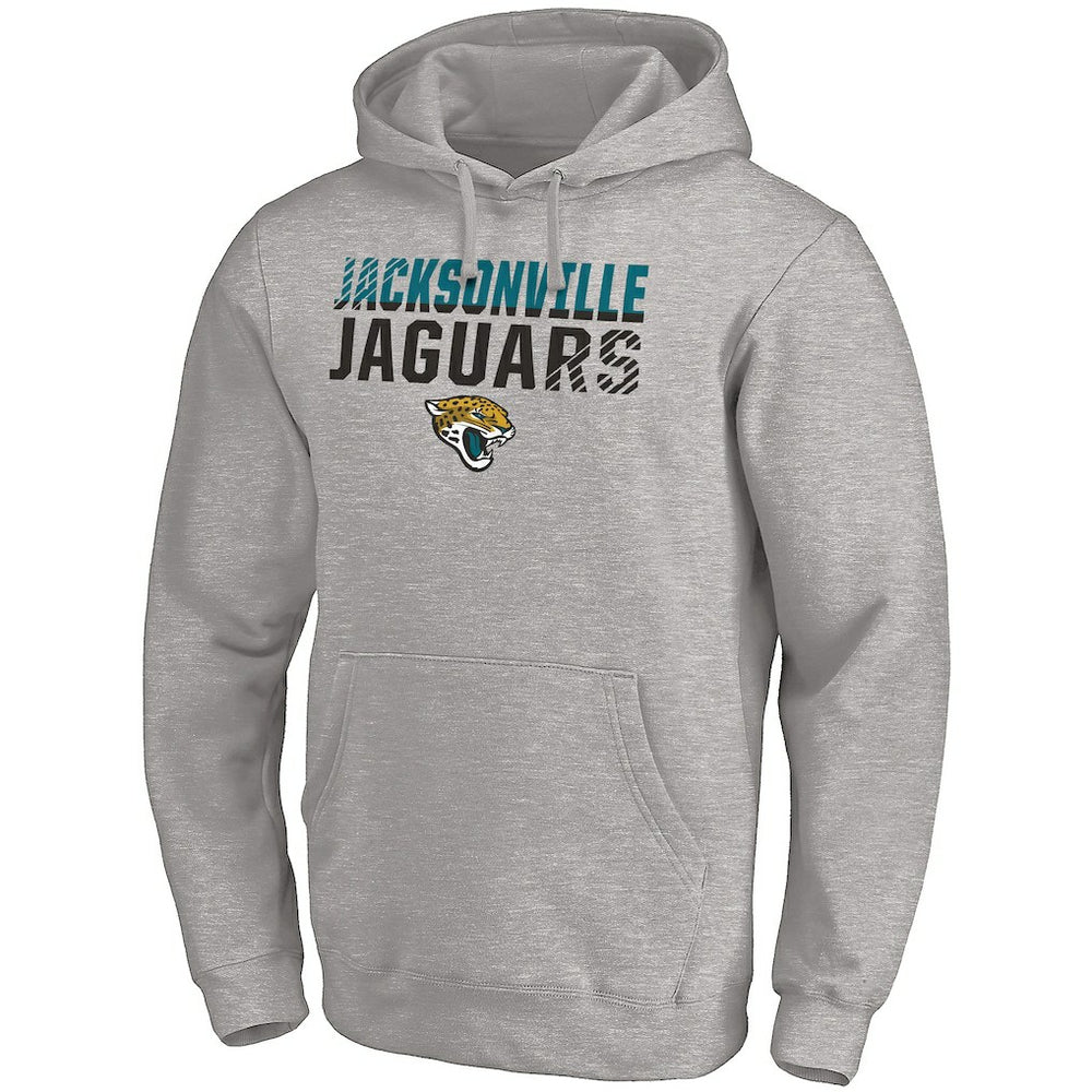 Jacksonville Jaguars Fade Out Fitted Pullover Hoodie - Heather Gray - Fanatics